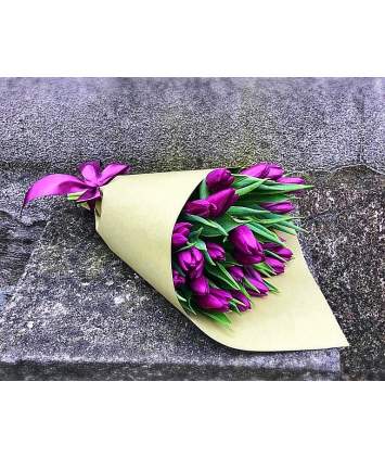 Violetinės tulpės